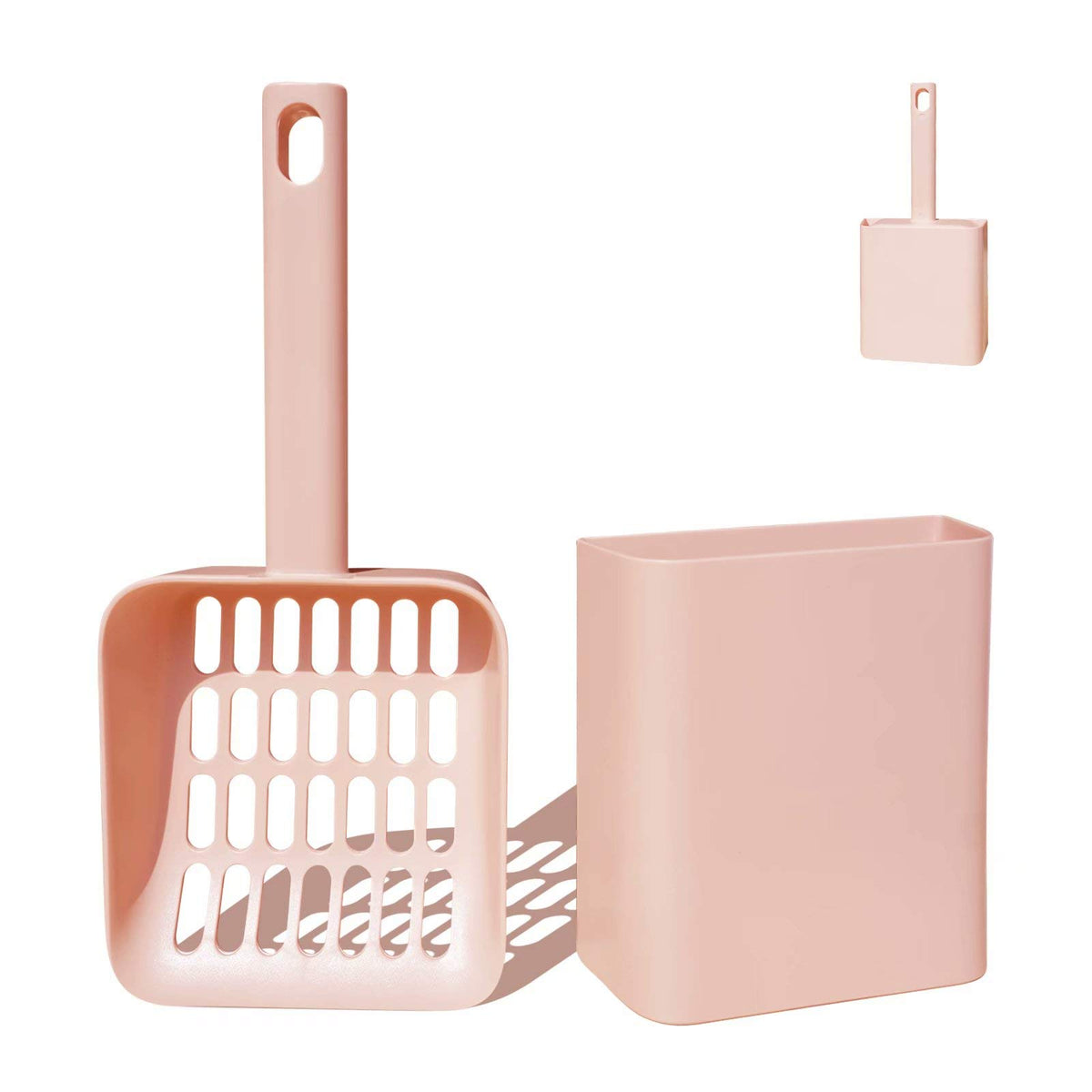 Stylish Cat Litter Scoop Set with Holder | Modern, Frosted ABS Plastic | Bestseller