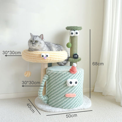 💚 The Ultimate Monster Cat Tree: Play, Relax, and Nap in Style