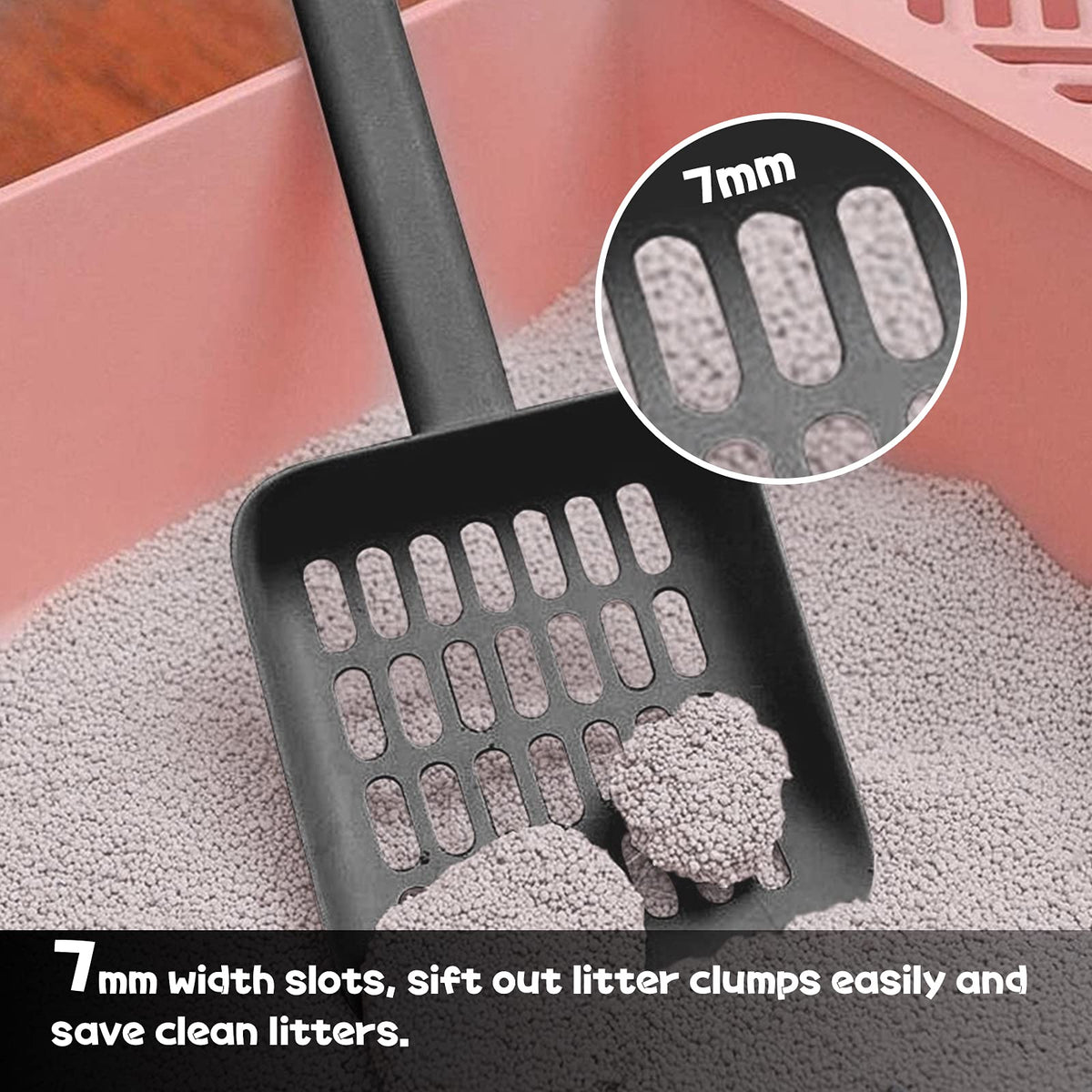 Stylish Cat Litter Scoop Set with Holder | Modern, Frosted ABS Plastic | Bestseller